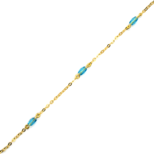 Bracelet cristal bleu allongé Enfant