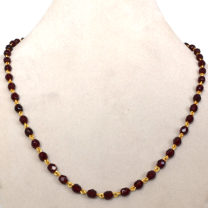 Collier Chapelet Grenat