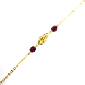 Bracelet Forçat Grenat