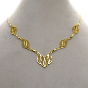 Collier Feuilles Filigranées