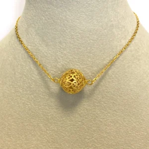 Collier Sphère Filigranée