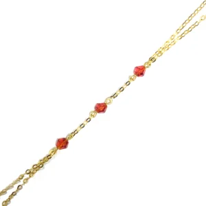 Main de Sarah Allongée Crystal Rouge