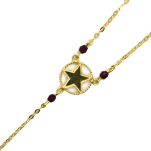 Main de Sarah Étoile Grenat