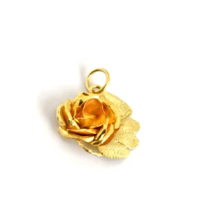 Pendentif Rose-Feuille